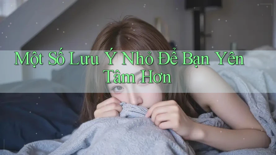 Một Số Lưu Ý Nhỏ Để Bạn Yên Tâm Hơn
