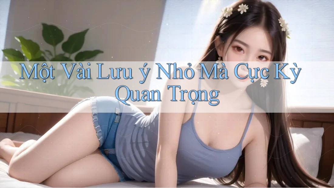 Một Vài Lưu ý Nhỏ Mà Cực Kỳ Quan Trọng Một Vài Lưu ý Nhỏ Mà Cực Kỳ Quan Trọng