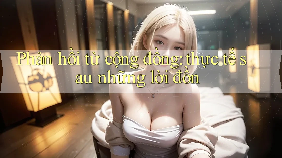 Phản hồi từ cộng đồng: thực tế sau những lời đồn