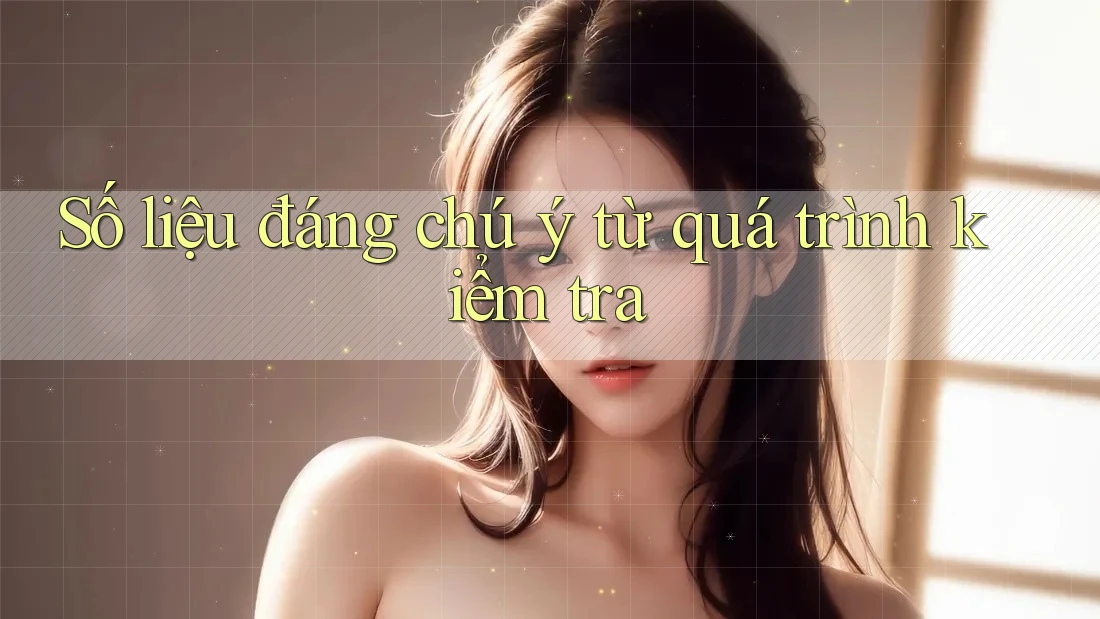 Số liệu đáng chú ý từ quá trình kiểm tra